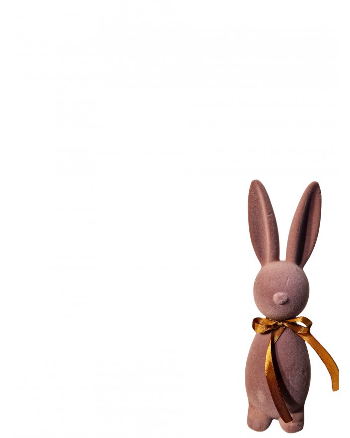 ZAJĄC KRÓLIK FLOKOWANY / WELUR model IIId - brązowy