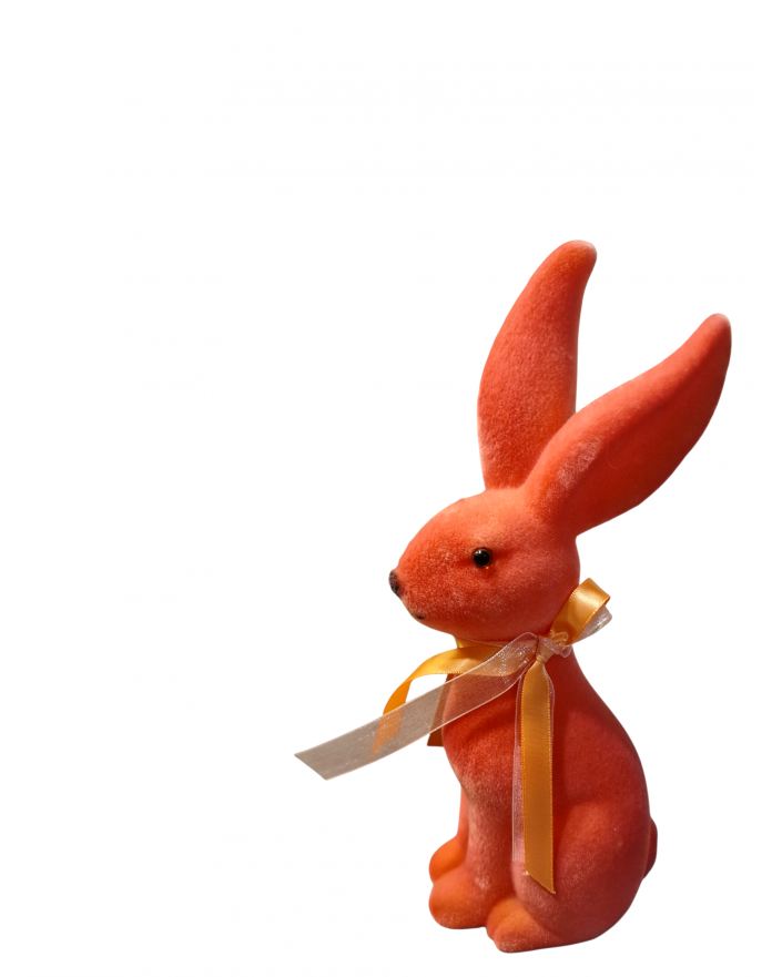 ZAJĄC KRÓLIK FLOKOWANY / WELUR model XI - różówy