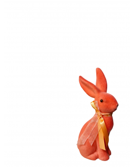 ZAJĄC KRÓLIK FLOKOWANY / WELUR model XIa - różówy