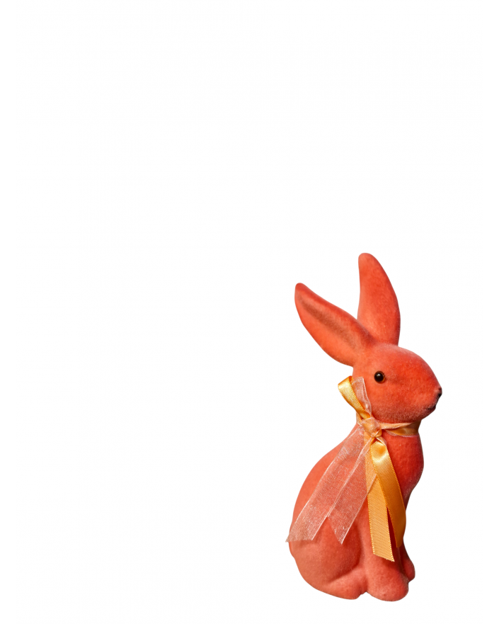 ZAJĄC KRÓLIK FLOKOWANY / WELUR model XIa - różówy