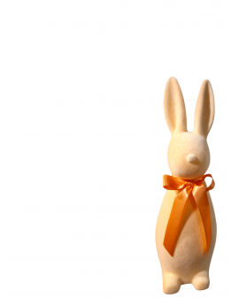 ZAJĄC KRÓLIK FLOKOWANY / WELUR model IIIc - łososiowy