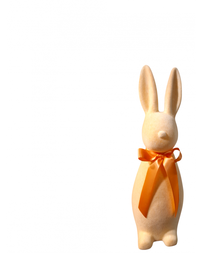 ZAJĄC KRÓLIK FLOKOWANY / WELUR model IIIc - łososiowy