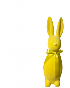 ZAJĄC KRÓLIK FLOKOWANY / WELUR model IIIc - cytrynowy