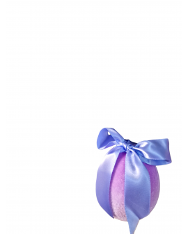 PISANKA JAJKO FLOKOWANE / WELUR model VI - fioletowe