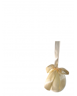 PISANKA JAJKO FLOKOWANE / WELUR model VI - kremowy