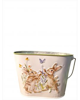 METALOWA DONICZKA - OSŁONKA Z ZAJĄCZKAMI model I