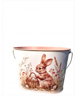 METALOWA DONICZKA - OSŁONKA Z ZAJĄCZKAMI model II