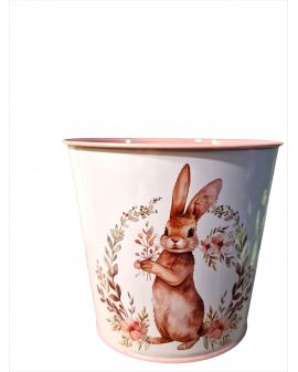 METALOWA DONICZKA - OSŁONKA Z ZAJĄCZKAMI model III