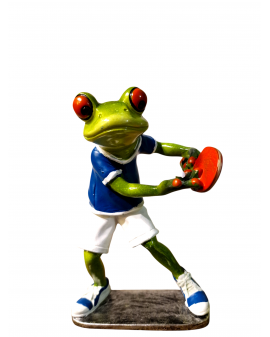 FIGURA CERAMICZNA - ŻABA ŻABKA PING PONG model II