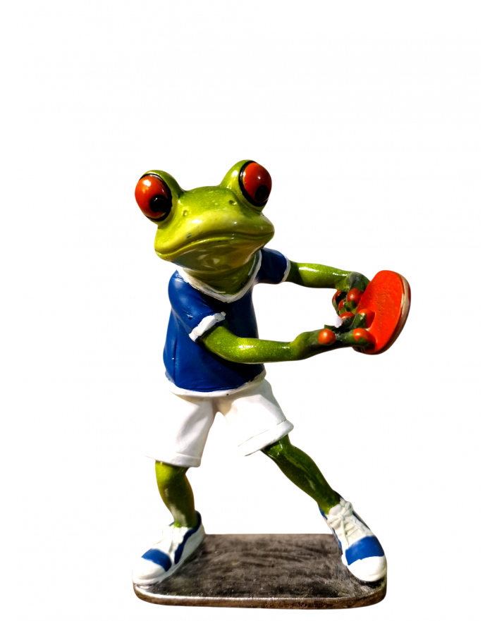 FIGURA CERAMICZNA - ŻABA ŻABKA PING PONG model II