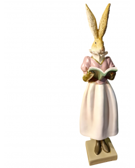 PANI ZAJĄC / KRÓLIK WIELKANOCNY Z KSIĄŻKĄ