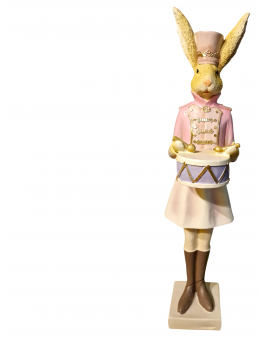 PANI ZAJĄC / KRÓLIK WIELKANOCNY ŻOŁNIERZ Z BĘBENKIEM