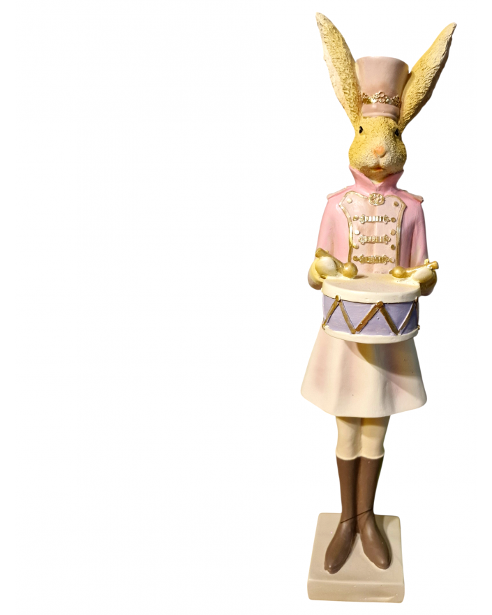 PANI ZAJĄC / KRÓLIK WIELKANOCNY ŻOŁNIERZ Z BĘBENKIEM