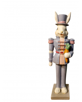 ZAJĄC / KRÓLIK WIELKANOCNY ŻOŁNIERZ Z MERCHEWKĄ model I