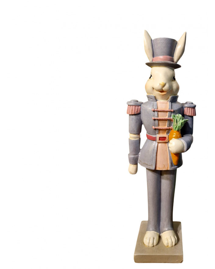 ZAJĄC / KRÓLIK WIELKANOCNY ŻOŁNIERZ Z MERCHEWKĄ model I