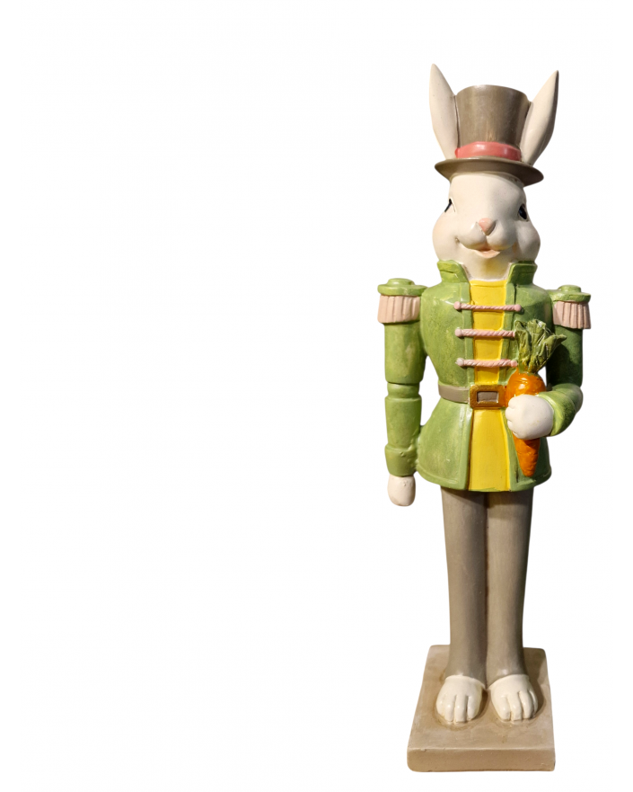 ZAJĄC / KRÓLIK WIELKANOCNY ŻOŁNIERZ Z MERCHEWKĄ model II