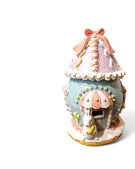 FIGURA OZDOBNA - DOM DOMEK LED OZDOBA WIELKANOCNA