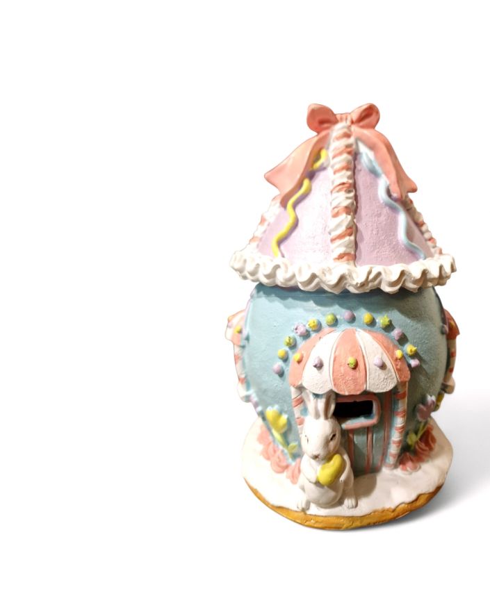 FIGURA OZDOBNA - DOM DOMEK LED OZDOBA WIELKANOCNA