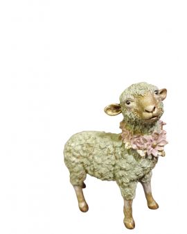 FIGURA WIELKANOCNA - OWCA OWIECZKA Z KWIATAMI model IIa