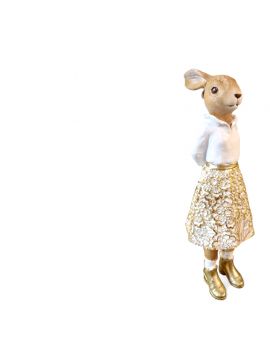 PANI ZAJĄC / KRÓLIK WIELKANOCNY w złotej sukience