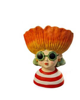 DONICA WAZON - KOBIETA KWIAT W OKULARACH czerowny