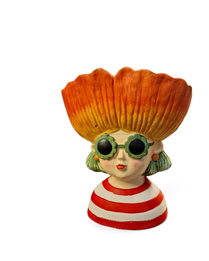 DONICA WAZON - KOBIETA KWIAT W OKULARACH czerowny