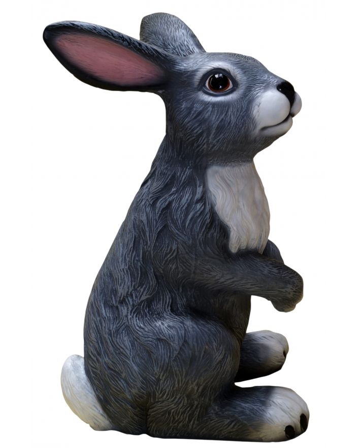 STOJĄCY KRÓLIK / ZAJĄC - gigant XXL szary