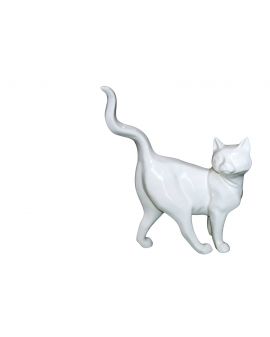 BIAŁY STOJĄCY KOT - DESIGN
