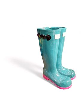 WAZON KALOSZE model I zielono-różowe