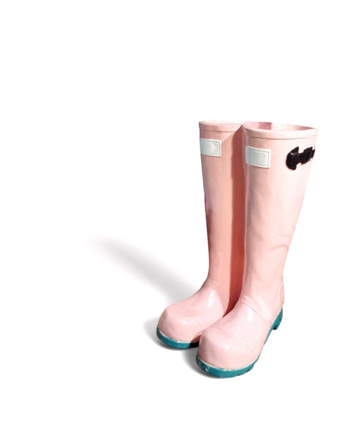 WAZON KALOSZE model I różowo-turkusowe