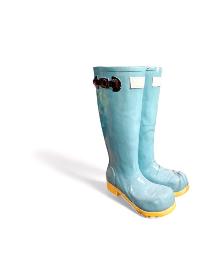 WAZON KALOSZE model I turkusowe - żółte