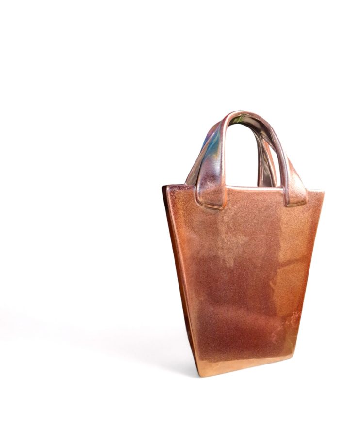 WAZON W KSZTAŁCIE TOREKI model V różowa brokatowa