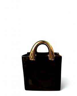 WAZON W KSZTAŁCIE TOREKI model VIa czarna ze złotymi uchwytami