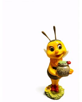 FIGURA CERAMICZNA - OSA PSZCZOŁA Z BECZKĄ model V