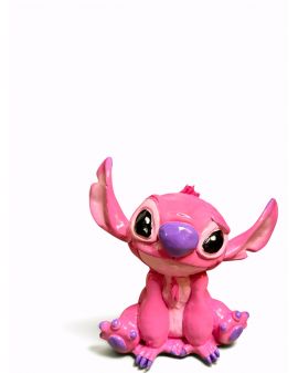 FIGURA DEKORACYJNA - MAŁY SIEDZĄCY STICH (sticz) model II różowy
