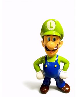 FIGURA DEKORACYJNA - DUŻY STOJĄCY LUIGI Z MARIO BROS