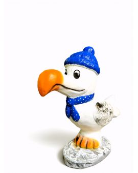 FIGURA DEKORACYJNA - MEWA W CZAPCE