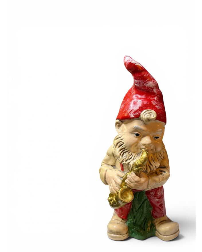 FIGURKA GIPSOWA - DUŻY SKRZAT KRASNAL Z SAKSOFONEM model III