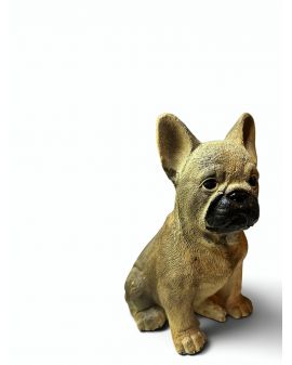 FIGURKA GIPSOWA - SIEDZĄCY BULDOG FRANCUSKI model I